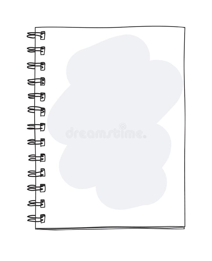 Illustrateur mignon tiré par la main de vecteur d'art de carnet de blanc illustration stock Illustrateur mignon tiré par la main de vecteur d'art de carnet de blanc illustration stock
