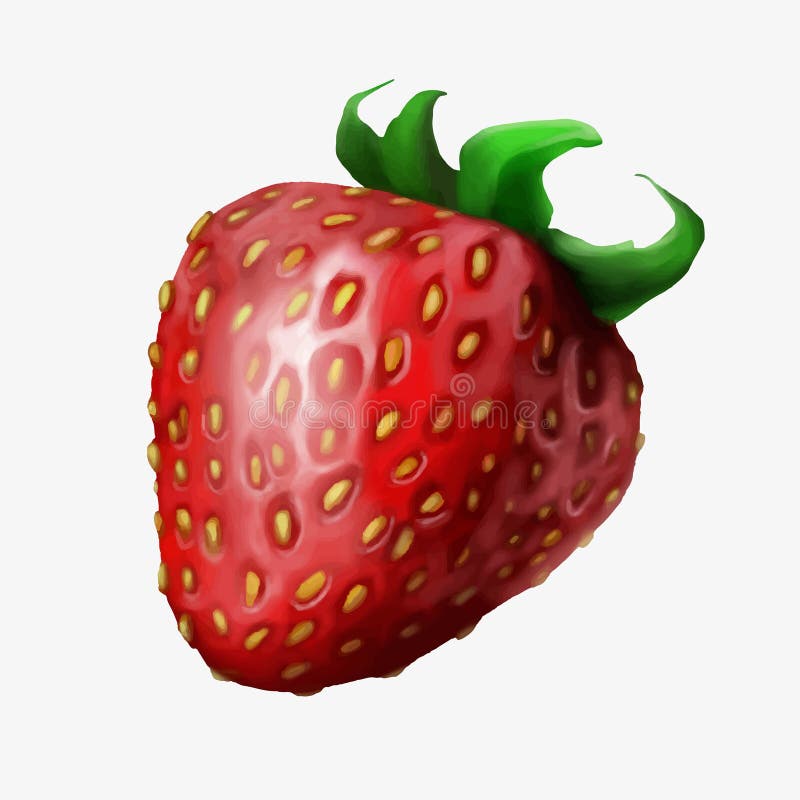 Illustratie van aardbei, vector stock illustratie Illustratie van aardbei, vector stock illustratie