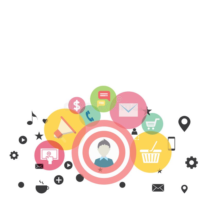 Illustratie van Vlakke Pictogram het Bedrijfs Digitale van de Marketingcampagne, Elementen, Concept en Symboolfoto Creatieve acht stock illustratie Illustratie van Vlakke Pictogram het Bedrijfs Digitale van de Marketingcampagne, Elementen, Concept en Symboolfoto Creatieve acht stock illustratie