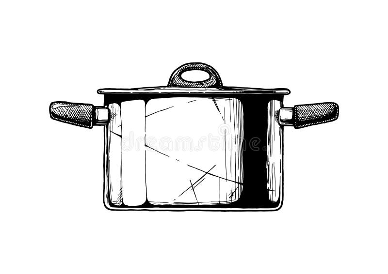 Illustratie van Voorraadpot vector illustratie Illustratie van Voorraadpot vector illustratie