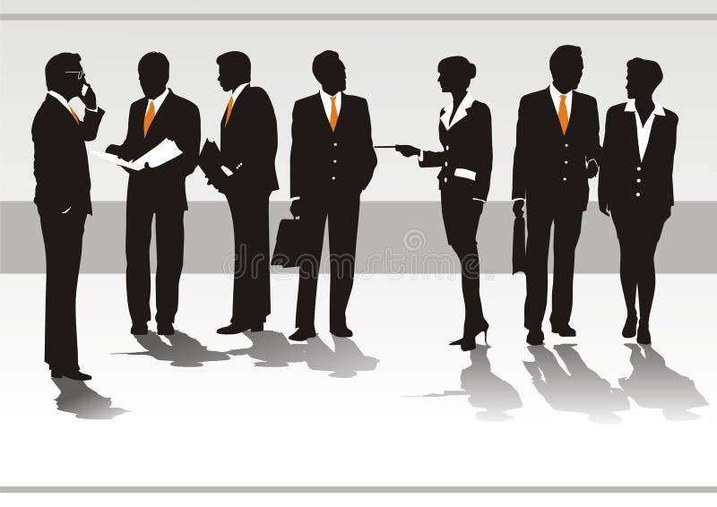 Illustratie van zakenmensen royalty-vrije illustratie