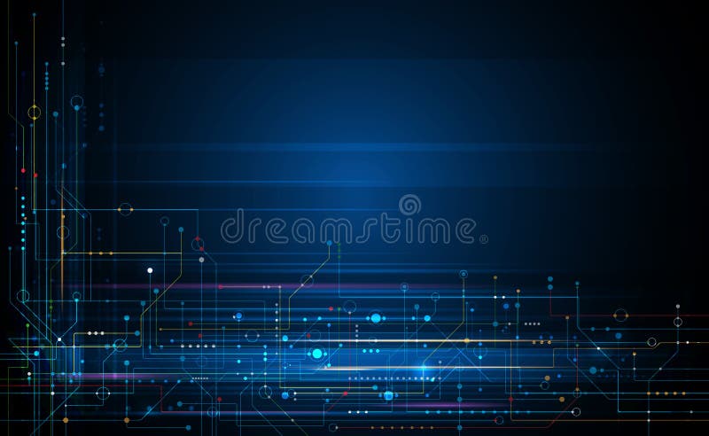 Illustration abstract circuit board or motherboard. Vector design for abstract technology background vector illustration