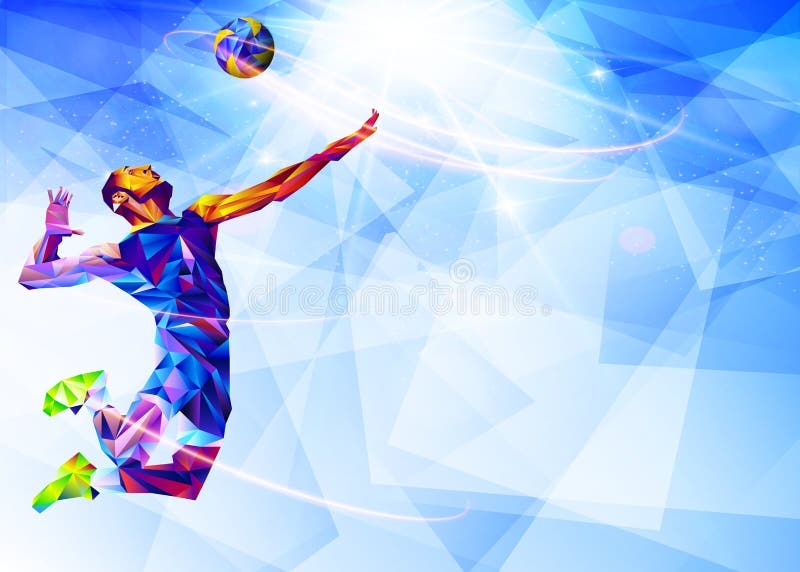 High-Quality Volleyball Background Vector Illustrations - Royalty Free!