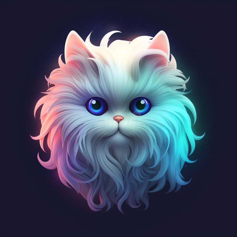 An adorable group of cats royalty free illustration