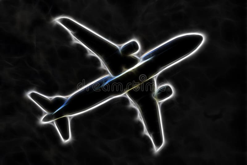 The Plane In The Sky Style Negative Black Background Stock Photo  Download  Image Now  iStock
