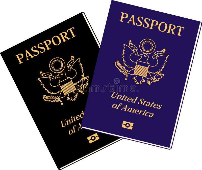 This is the Illustration of a American passport. This is the Illustration of a American passport