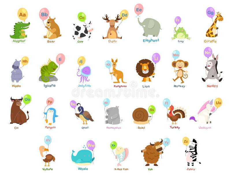 Animal Alphabet Stock Illustrations – 37,125 Animal Alphabet Stock  Illustrations, Vectors & Clipart - Dreamstime
