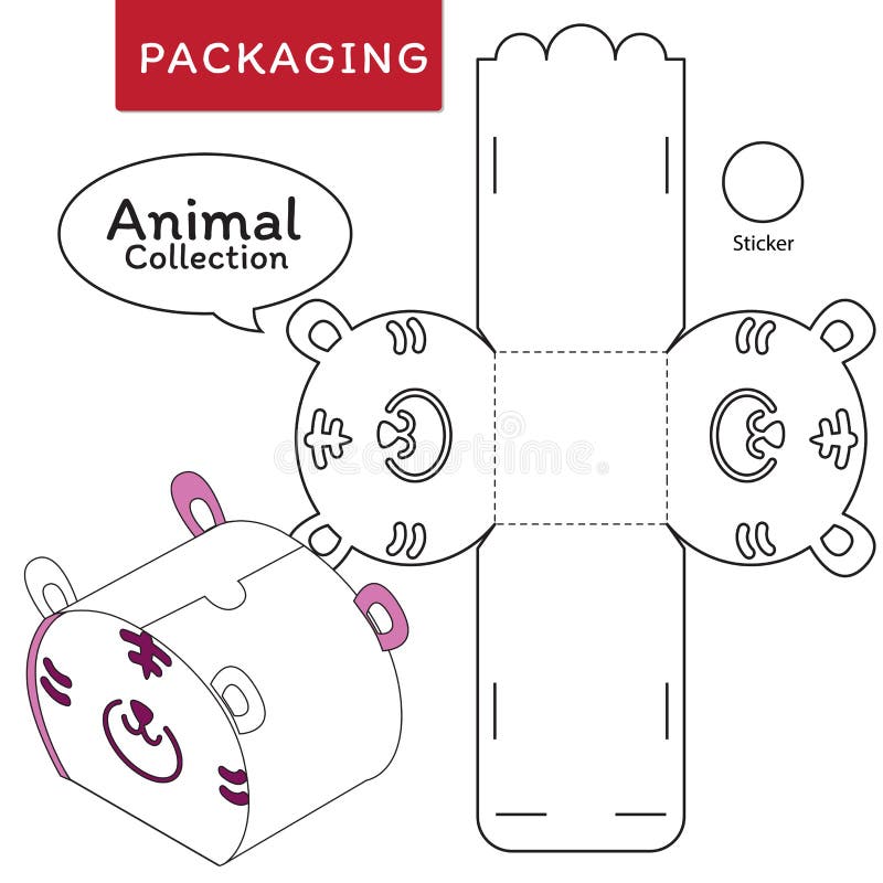 Illustration animale de vecteur de collection de bo?te illustration libre de droits Illustration animale de vecteur de collection de bo?te illustration libre de droits