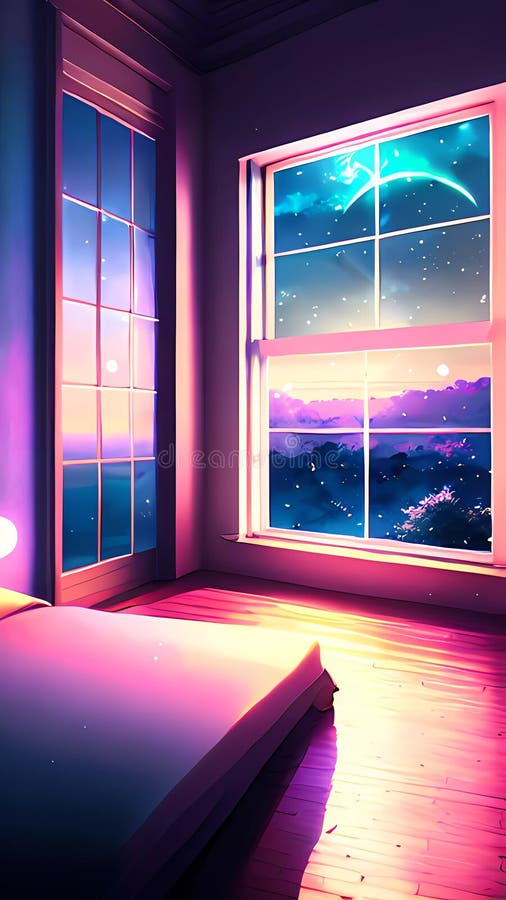 Anime Room and Background, Aesthetic Anime Room, HD wallpaper