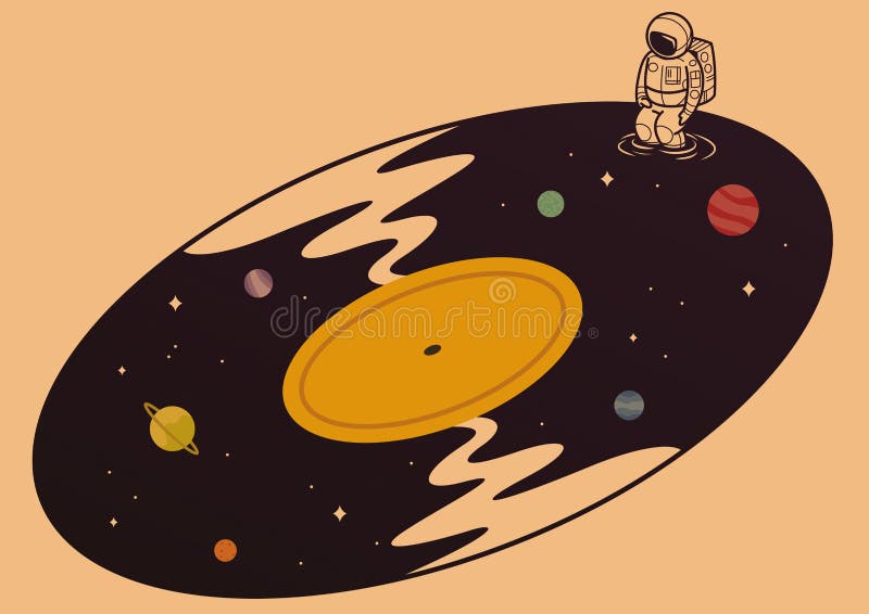 Illustration of Astronaut on Vinyl Record with Copy Space on Orange Background Stock Illustration - Illustration of record, generated: 212661055 Illustration of Astronaut on Vinyl Record with Copy Space on Orange Background Stock Illustration - Illustration of record, generated: 212661055