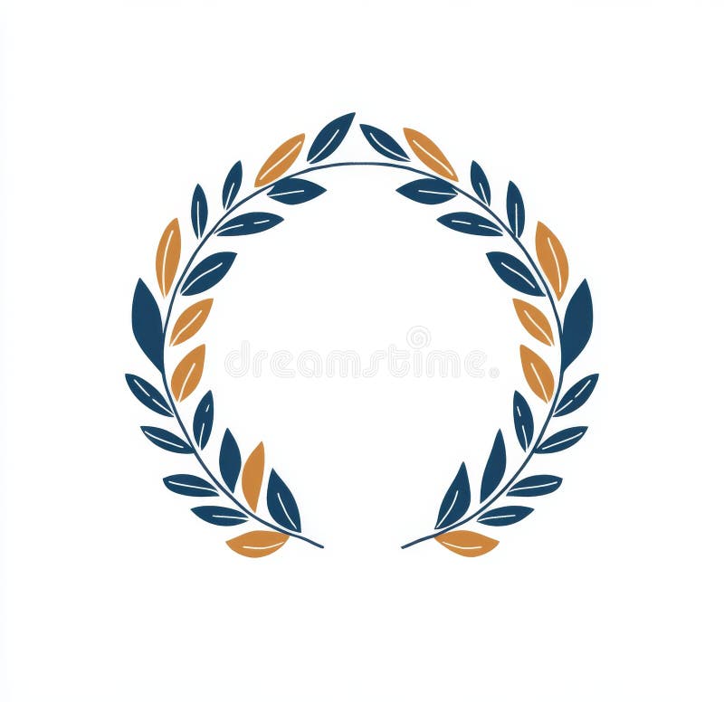 An illustration of an autumn leaves circle border on a transparent background. stock illustration