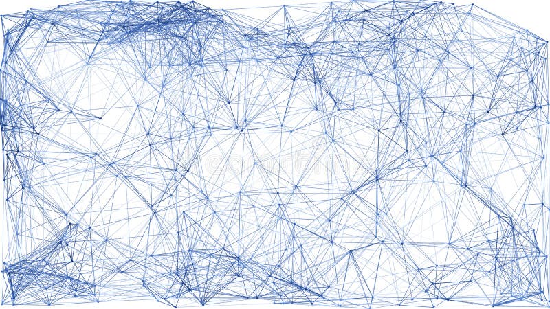Illustration av abstrakt blå polygonnätbakgrund royaltyfri fotografi