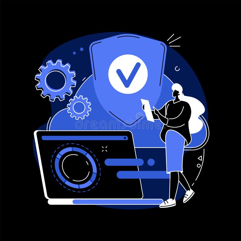 Illustration av den abstrakta konceptvektorn för molnsäkerhet. vektor illustrationer