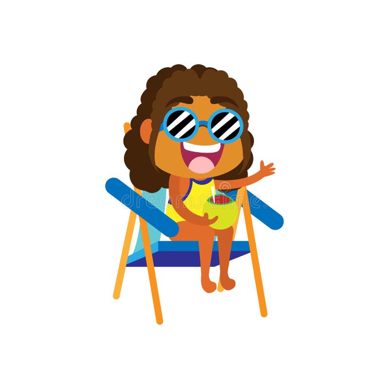 Illustration av isolerad sommarvektor på strand vektor illustrationer