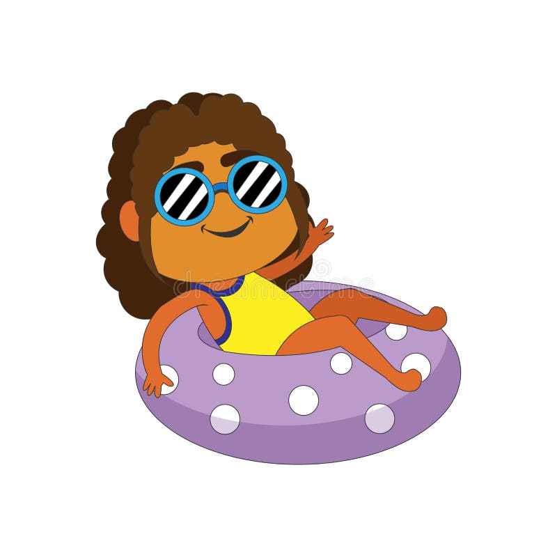Illustration av isolerad sommarvektor på strand stock illustrationer