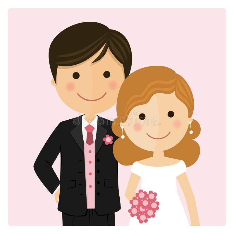 Illustration av lyckligt precis gift stock illustrationer Illustration av lyckligt precis gift stock illustrationer