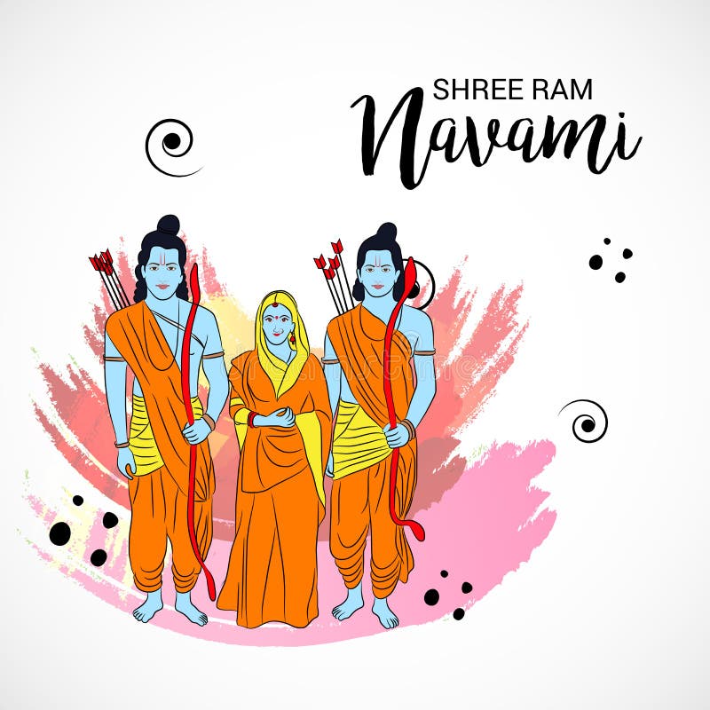 Happy Ram navami festival traditional celebration background design  21614419 Vector Art at Vecteezy