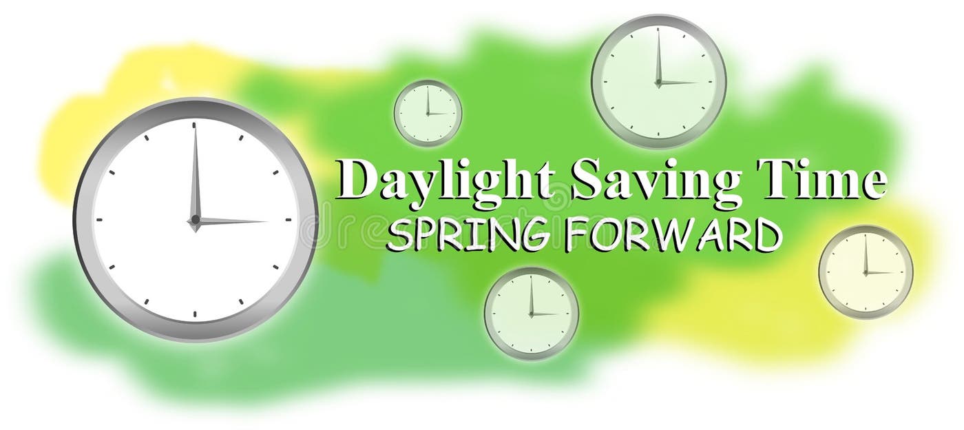 Spring Forward Clock Stock Illustrations 1,069 Spring Forward Clock