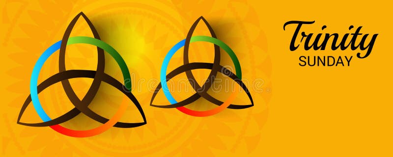 Trinity Sunday. vector illustration