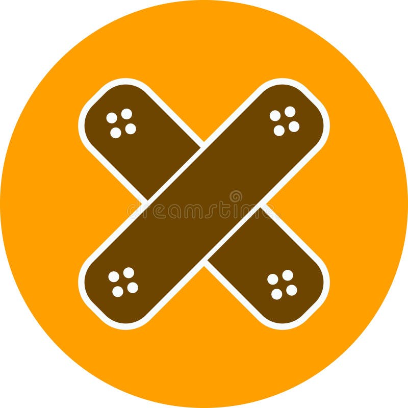 Illustration Band Aid Icon for Personal and Commercial Use. Stock
