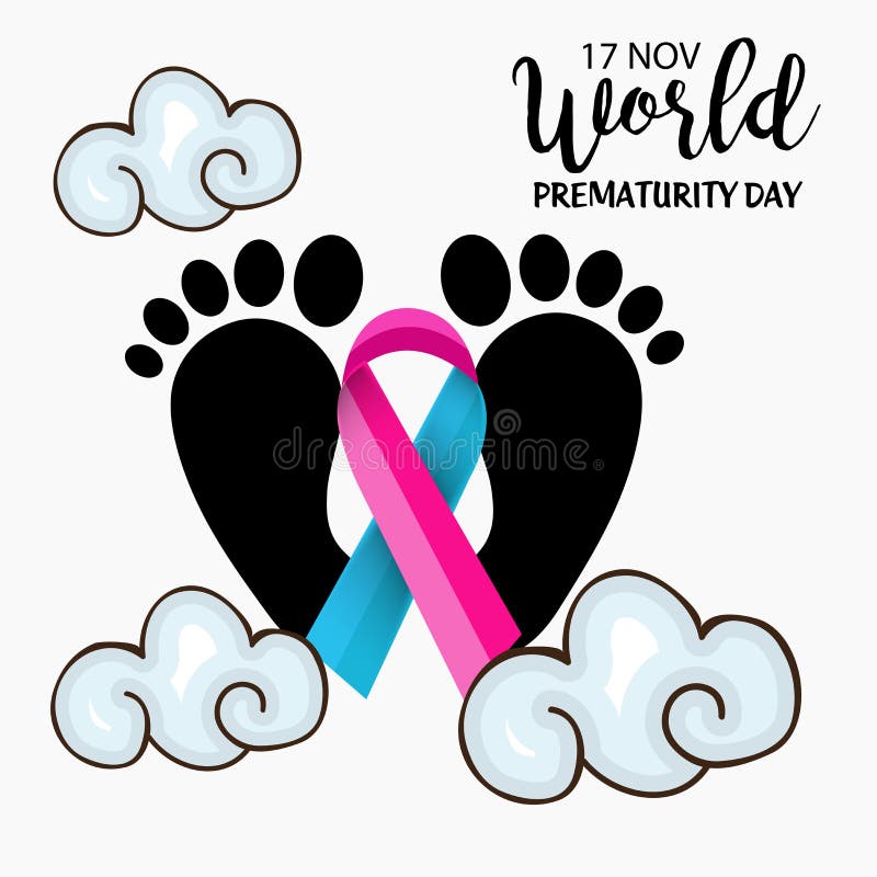 World Prematurity Day. stock illustration. Illustration of defect