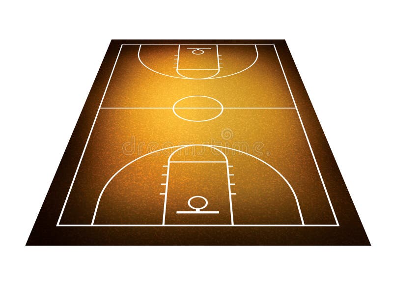Basketball Court Background Stock Illustration - Illustration of area