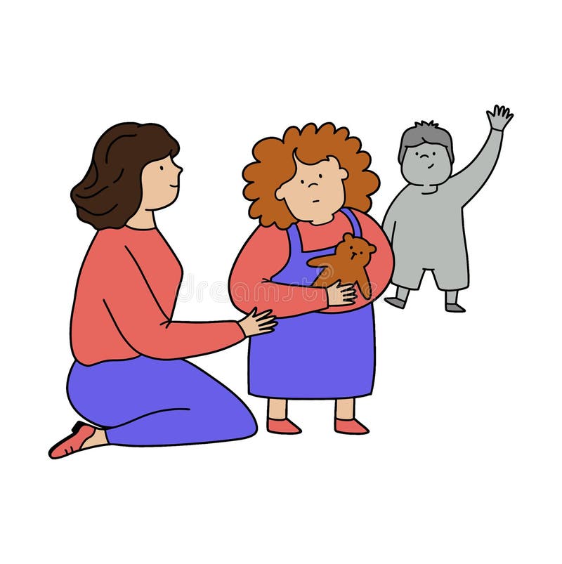 Illustration Of A Behavior Of A Child With Autism Stock Illustration illustration-of-a-behavior-of-a-child-with-autism-stock-illustration