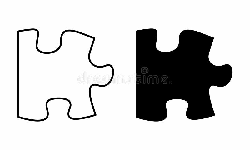 Puzzle pieces illustration vector illustration