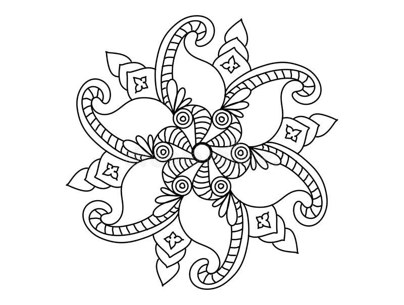 Illustration of Black and White Tattoo Design. Stock Illustration -  Illustration of spiral, vibrant: 146018913