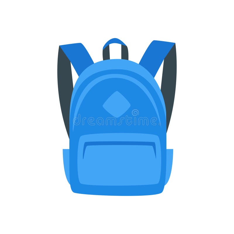 Illustration of Blue Backpack Stock Vector - Illustration of backpack ...
