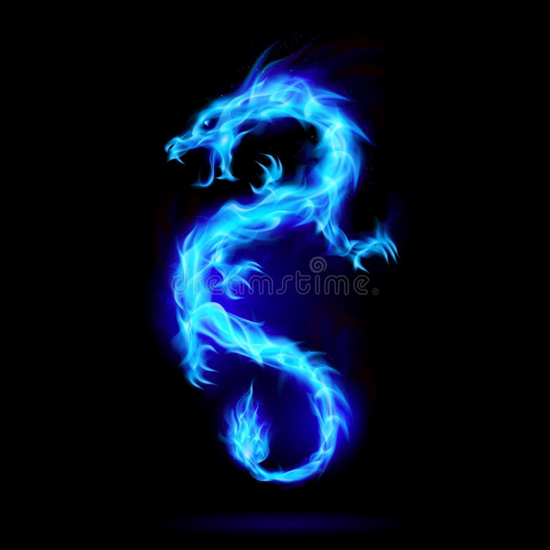 Fire Dragon stock vector. Illustration of fantasy, beast - 135368165