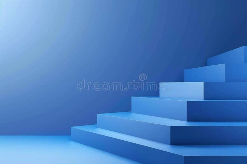 Blue gradient background, flat, empty space for product display presentation design and business concept with copy spacl , wi vector illustration