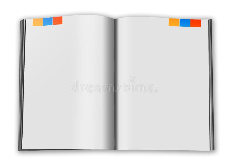 Illustration of book on white