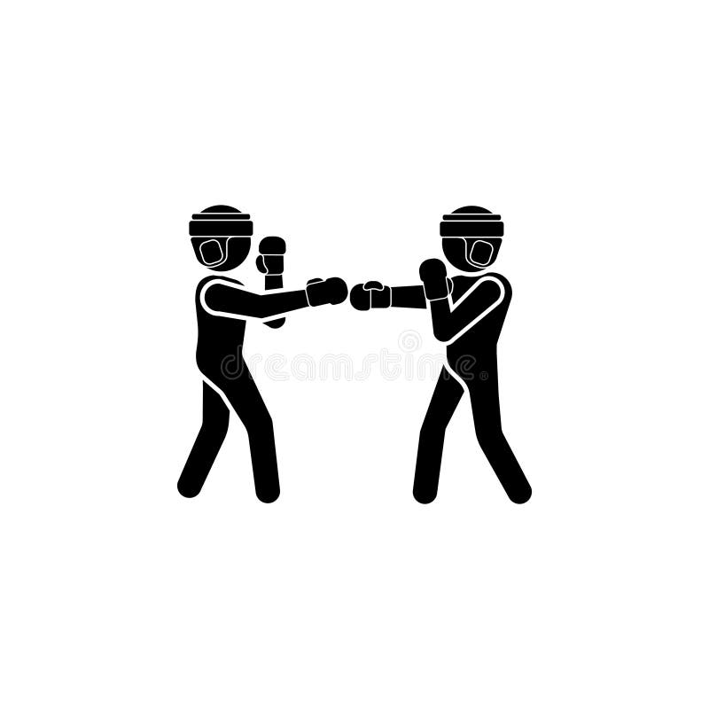 Illustration. Boxers icon symbol sign stock illustration