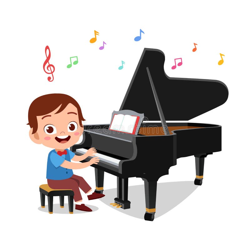 Child Playing Piano Stock Illustrations – 443 Child Playing Piano ...