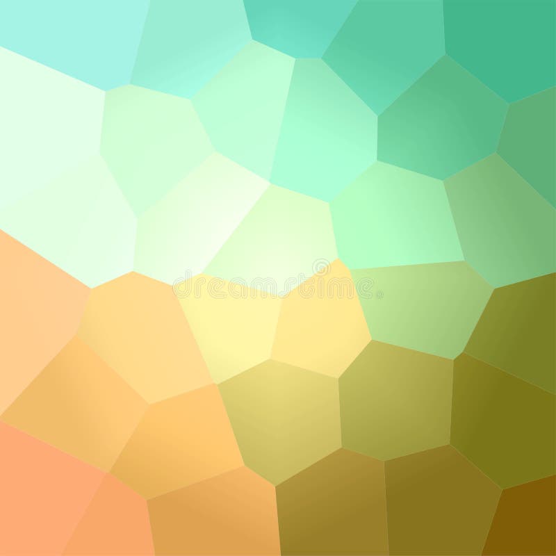 Illustration of brown and blue giant hexagon square background. royalty free illustration