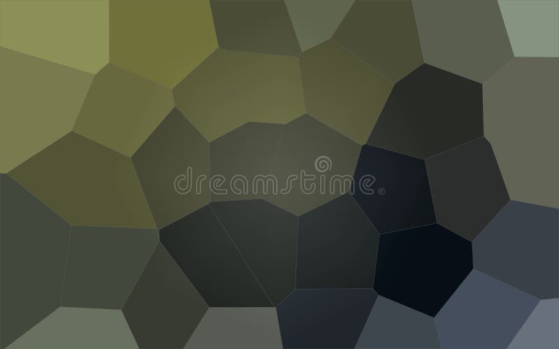 Illustration of brown, yellow and blue Giant Hexagon background. stock illustration