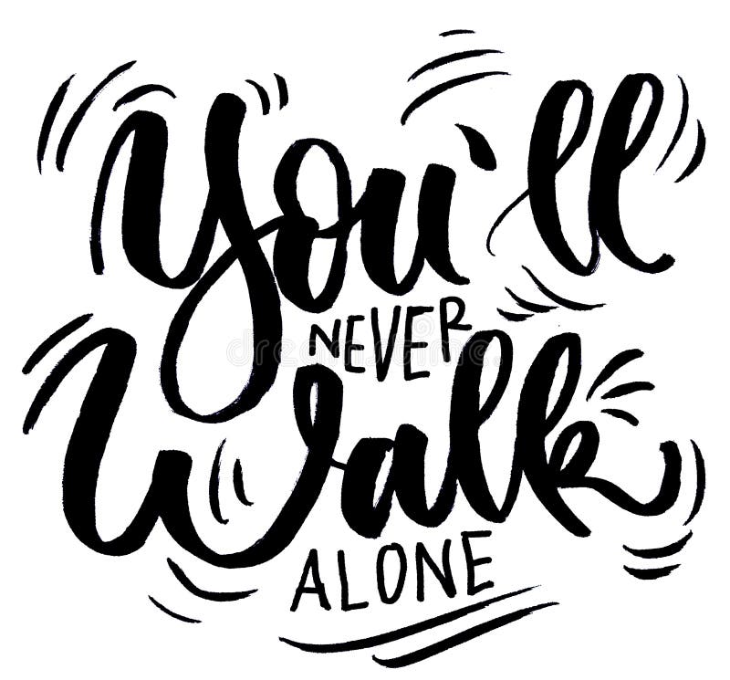 You Ll Never Walk Alone Stock Illustration Illustration Of Friend