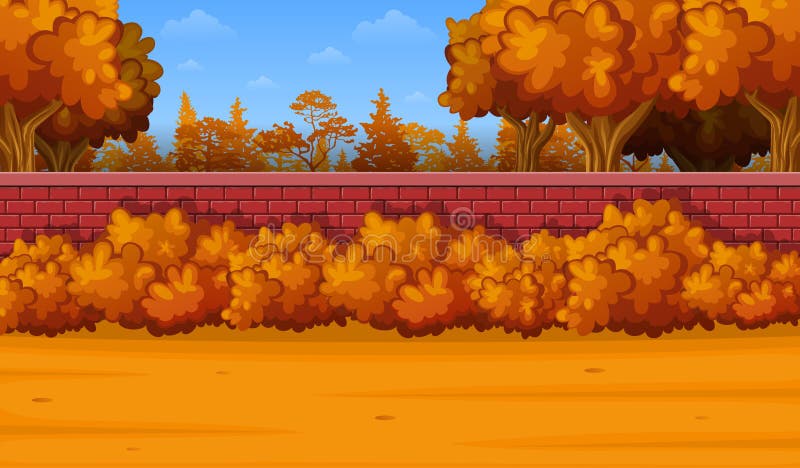 cartoon fall scenery cartoon fall scenery