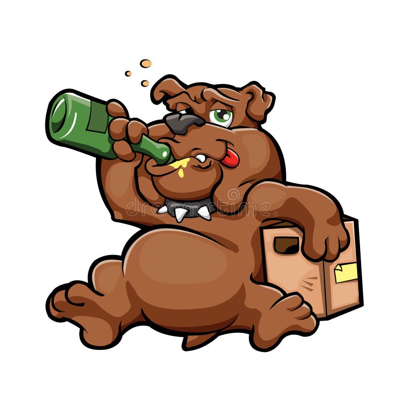 Illustration of Cartoon Drunk Dog with Alcohol Bottle Stock Vector - Illustration of drunker, bottle: 69918012 Illustration of Cartoon Drunk Dog with Alcohol Bottle Stock Vector - Illustration of drunker, bottle: 69918012