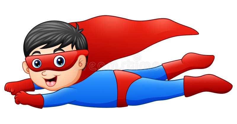 superhero cartoon clipart