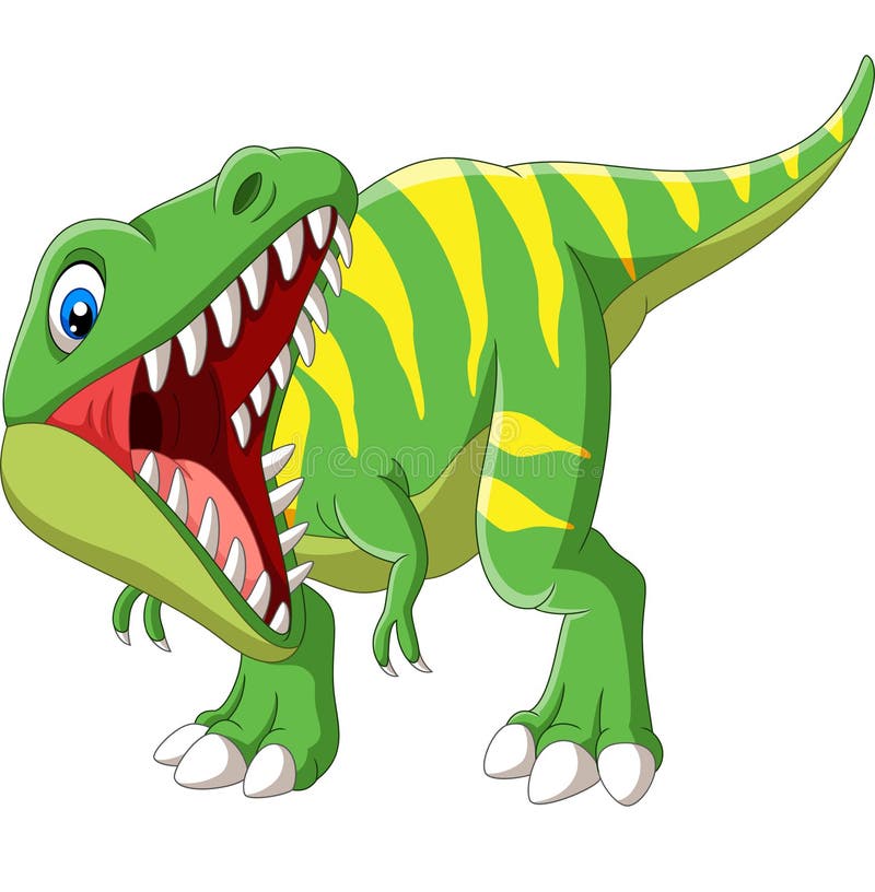 t-rex logo icon, smile tyrannosaurus, Vector illustration of cute