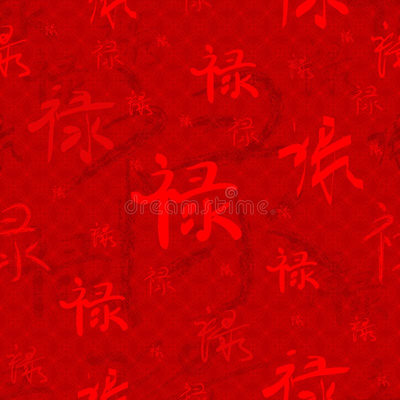 Illustration of Chinese Characters background