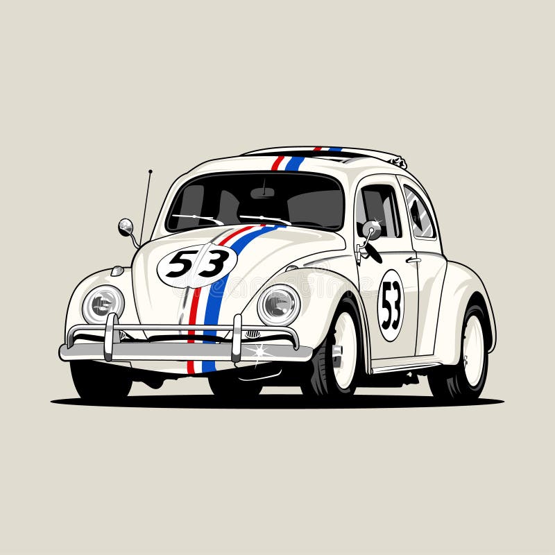 Download Illustration Of A Classic Volkswagen Beetle Herbie Love ...