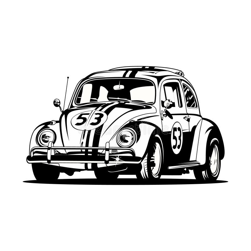 Download Illustration Of A Classic Volkswagen Beetle Herbie Love ...