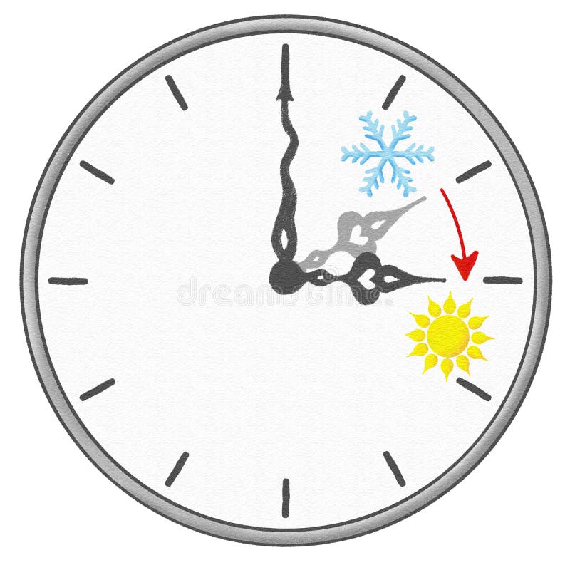 End of summer time, shift, clock, change Stock Photo - Alamy