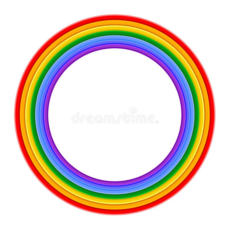 Colorful Rainbow ring on white background Vector Illustration. Colorful Rainbow ring on white background Vector Illustration