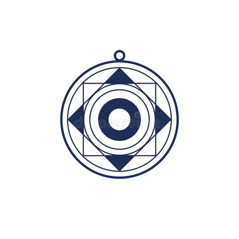 Illustration of compass rose on white background vector illustration