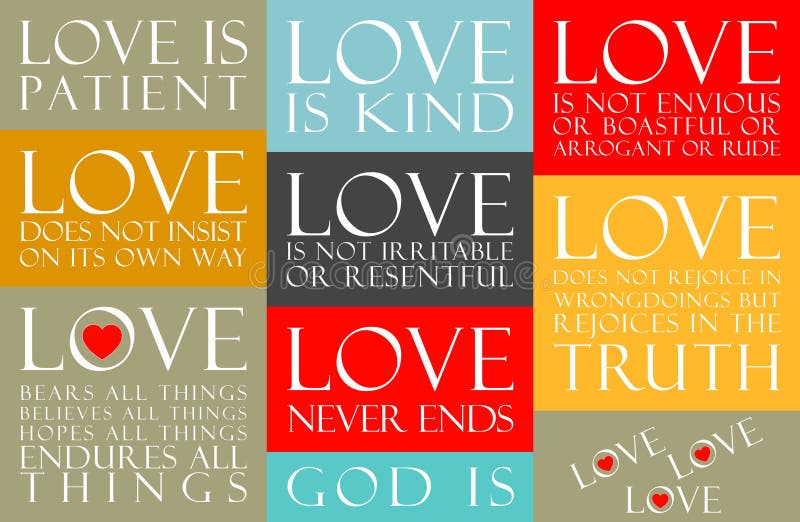 Love Patchwork Poster with Hearts