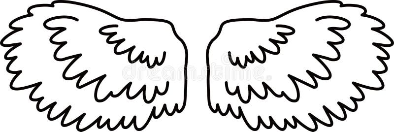 Cute Angel wings stock vector. Illustration of design - 193010072